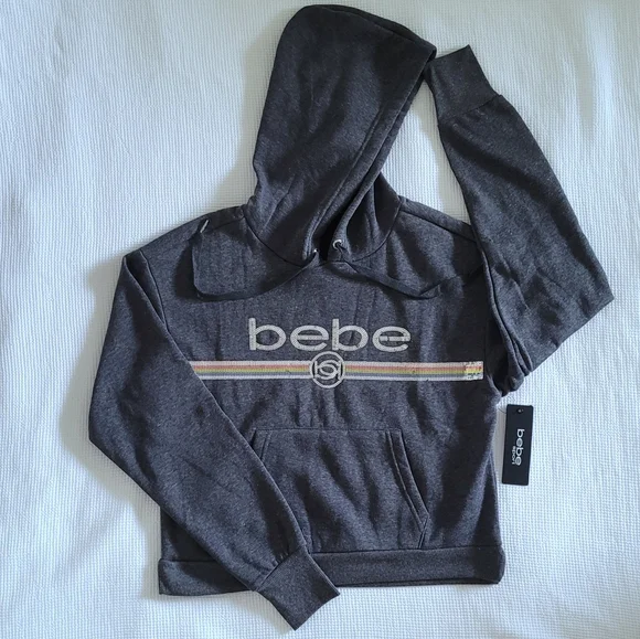 bebe Sport⛹️ Sequin Logo Hoodie - NWT - Picture 13 of 16